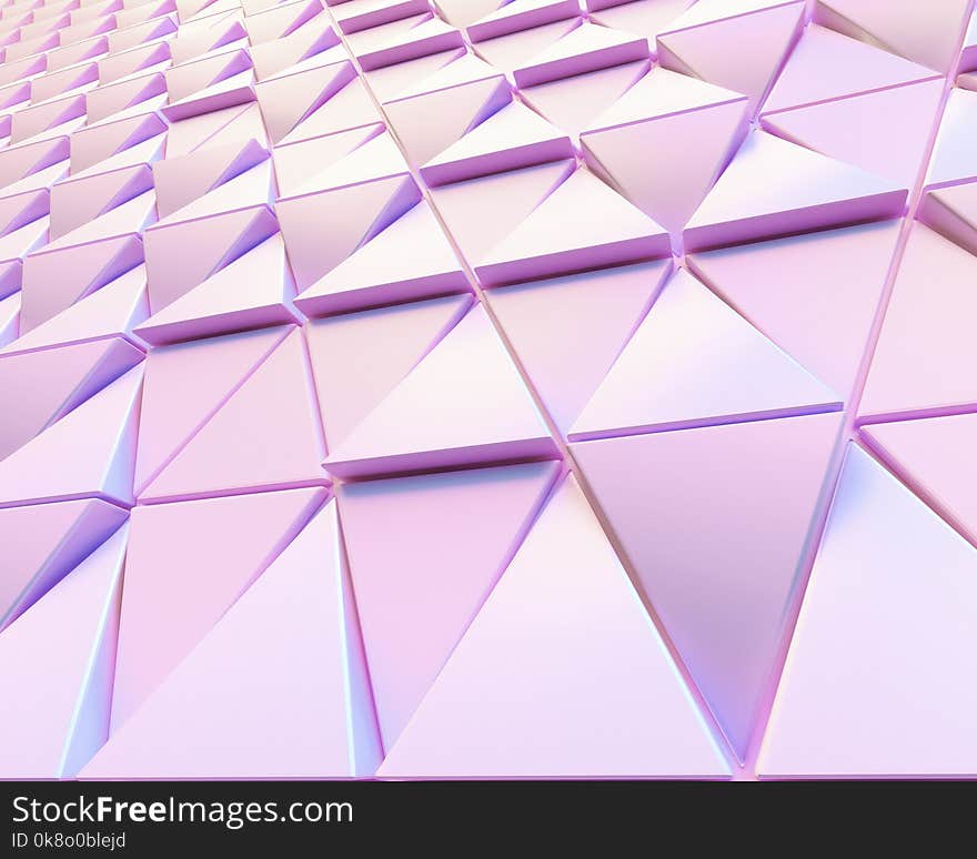 Abstract pink 3D minimalistic geometrical background of triangles. Abstract pink 3D minimalistic geometrical background of triangles