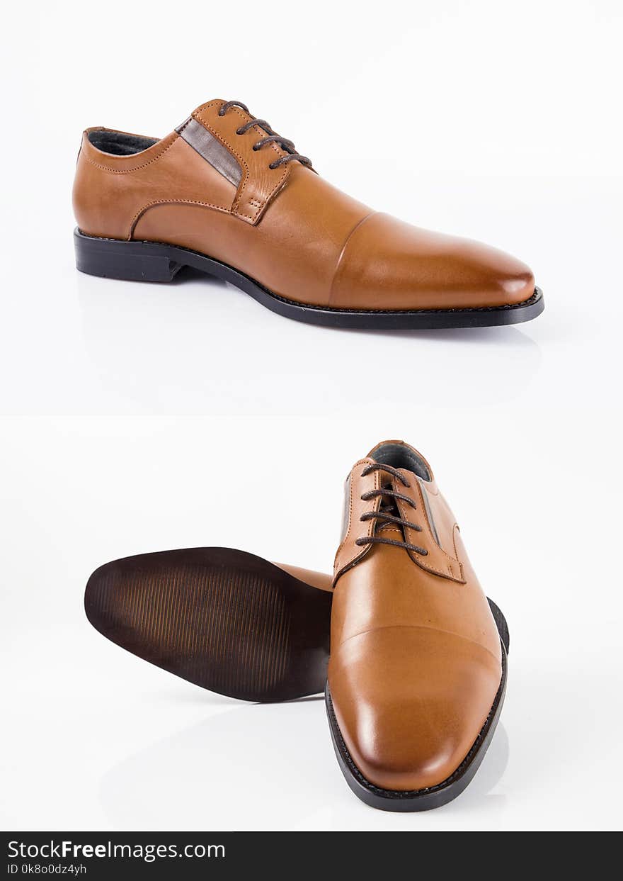 Male Brown Shoes Leather