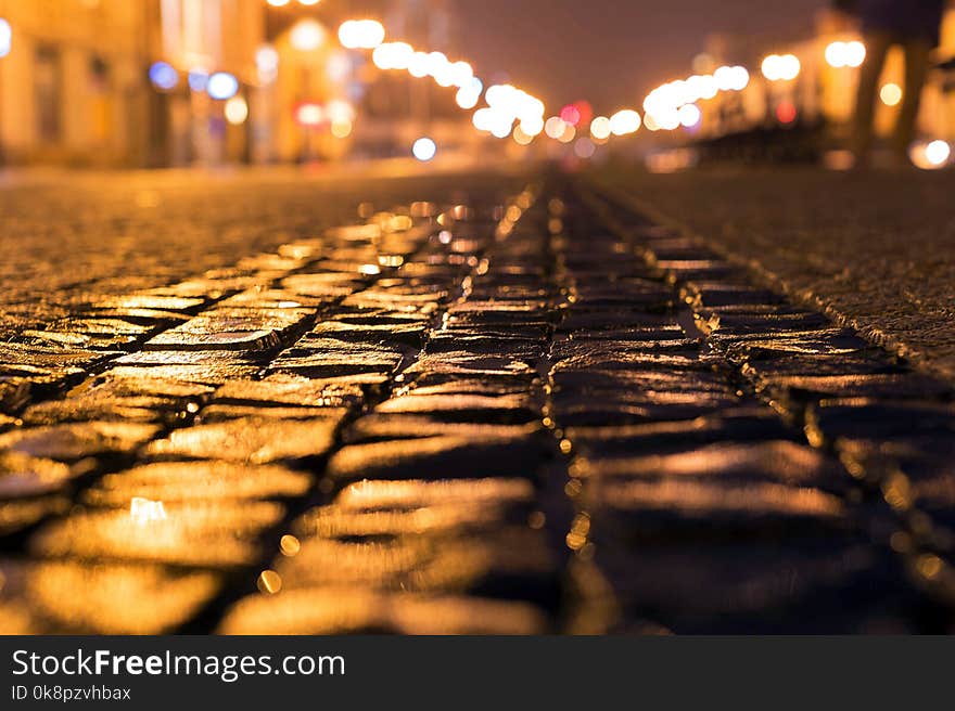 City street in the night