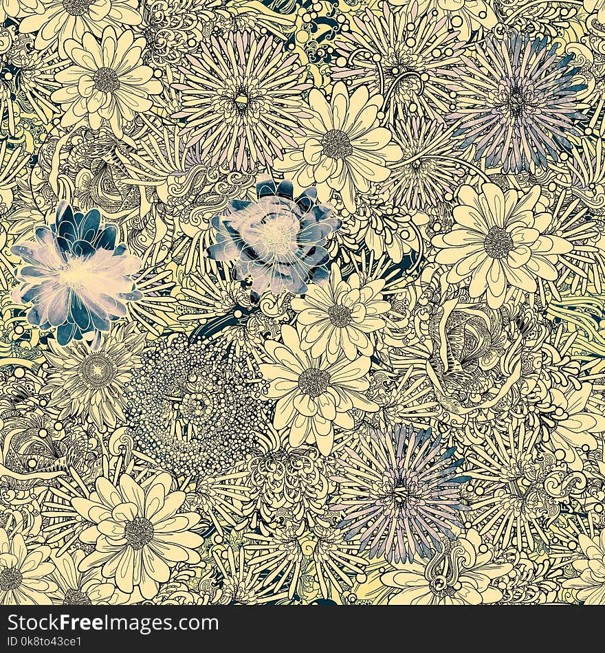 Pattern, Flora, Design, Textile