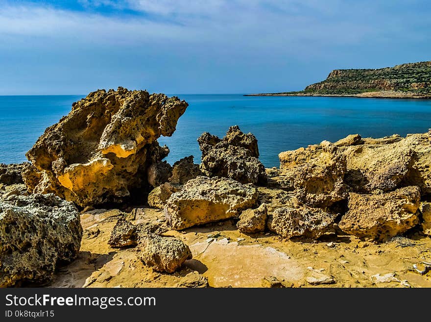 Sea, Coast, Sky, Rock