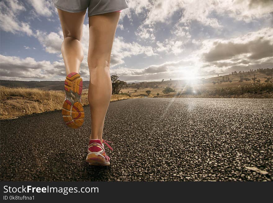 Sky, Cloud, Leg, Shoe