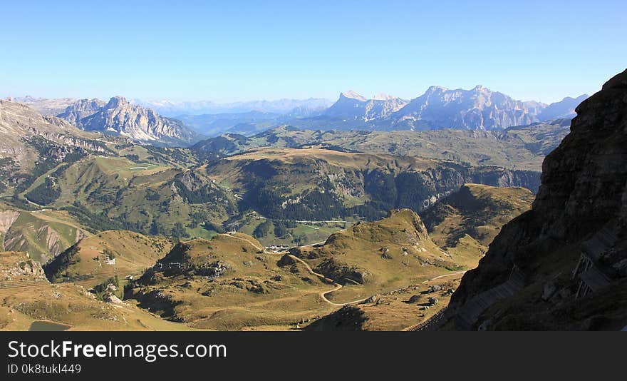 Mountainous Landforms, Ridge, Mountain Range, Mountain