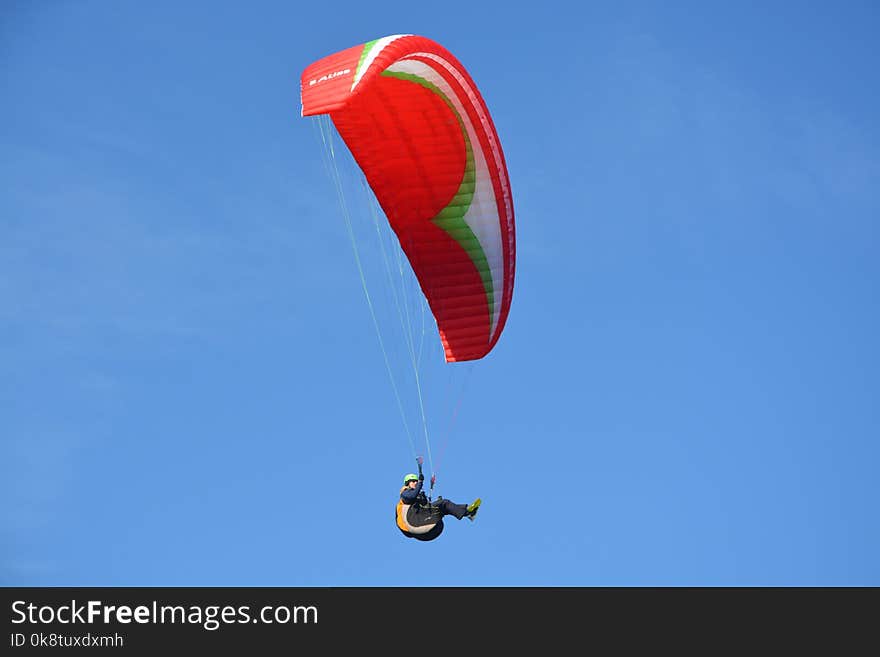 Air Sports, Paragliding, Sky, Parachute