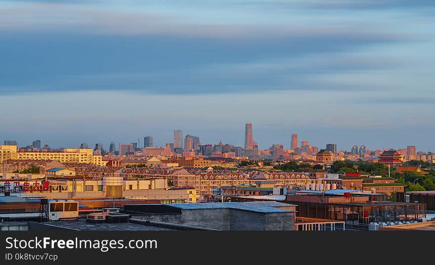 Skyline, City, Cityscape, Sky