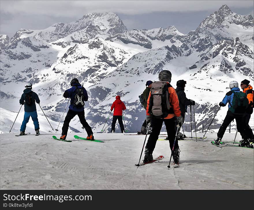 Ski, Skiing, Ski Equipment, Mountain Range