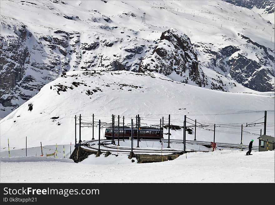 Snow, Winter, Mountain Range, Geological Phenomenon