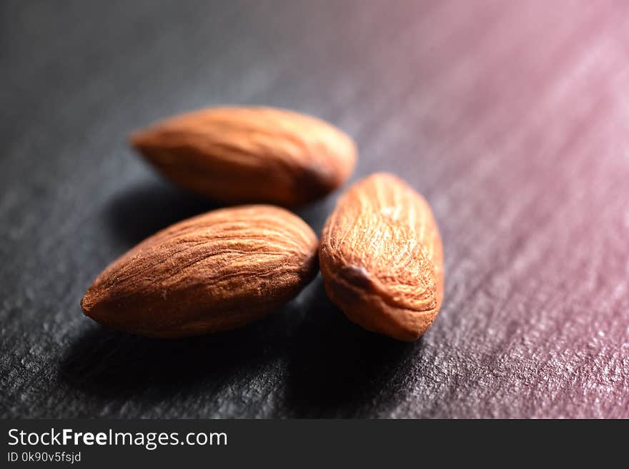 Almond nut Almond slice close up food