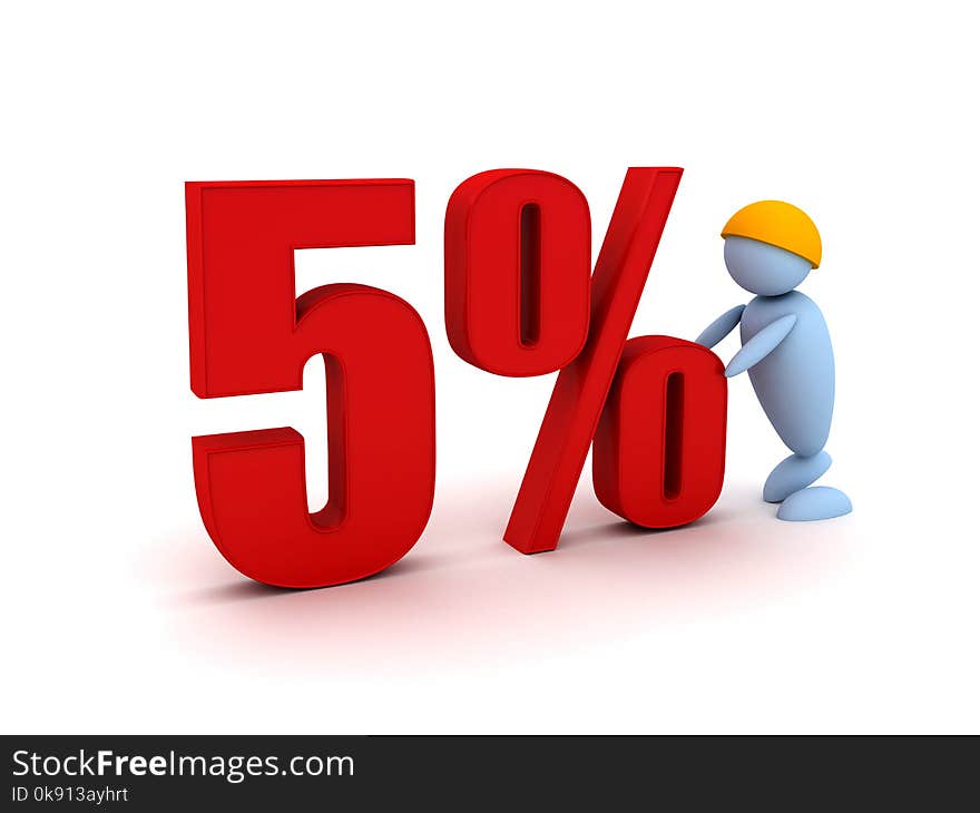 Businessman offers a 5 percentage