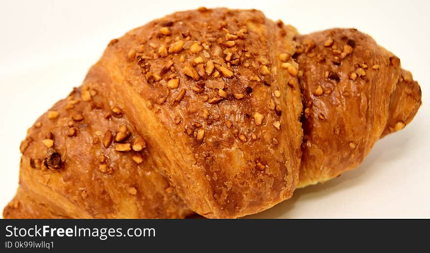 Baked Goods, Croissant, Bread, Rye Bread