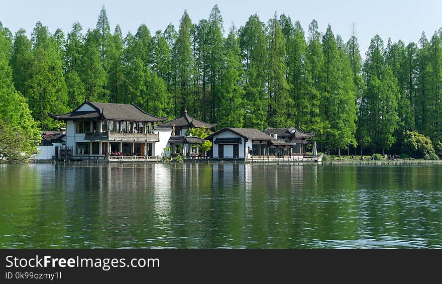 Lake, Waterway, Water, Property