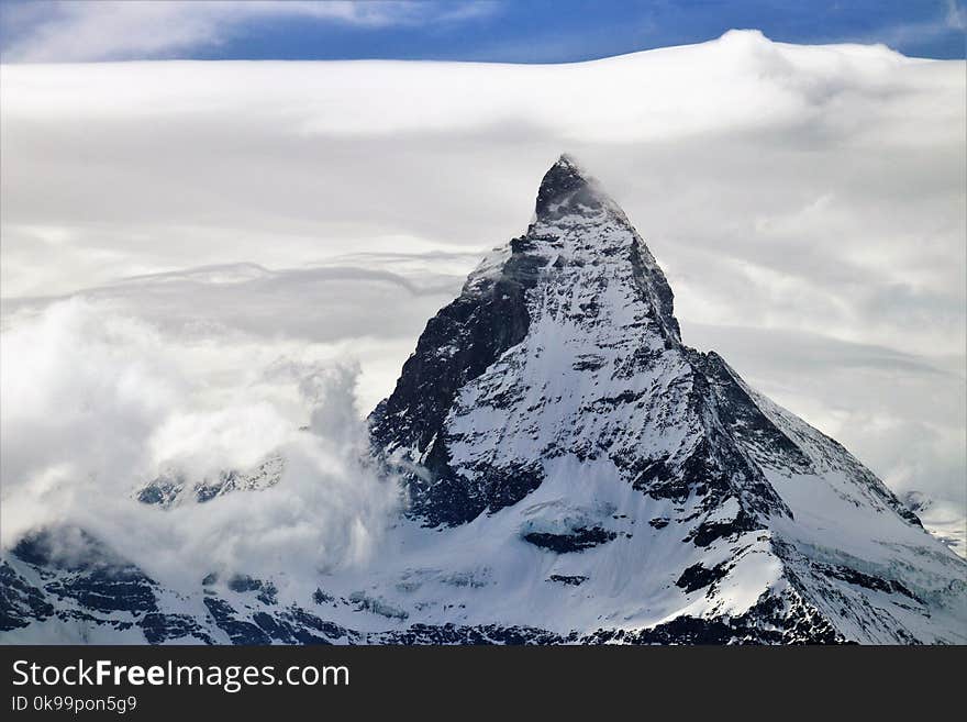 Mountainous Landforms, Mountain Range, Mountain, Sky