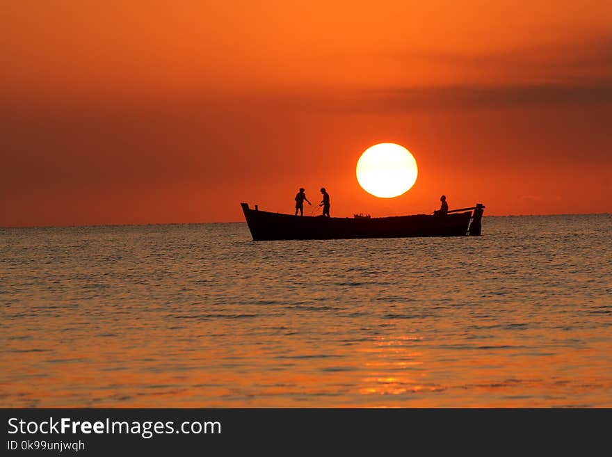 Horizon, Sunset, Calm, Sunrise