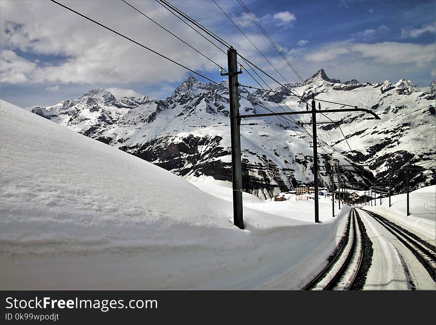 Snow, Sky, Winter, Mountainous Landforms