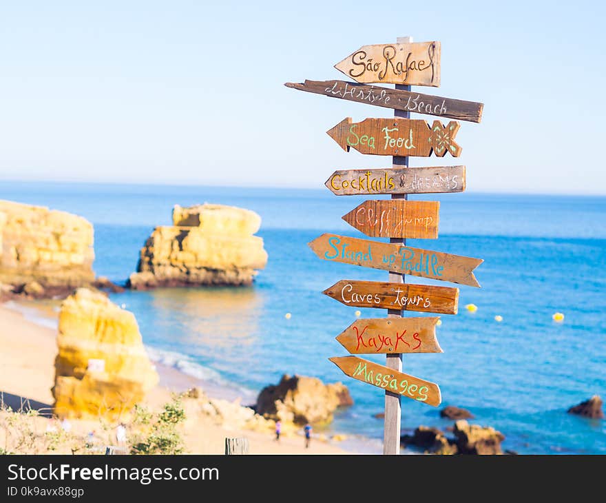 Praia de Sao Rafael Sao Rafael beach in Algarve region, Portug