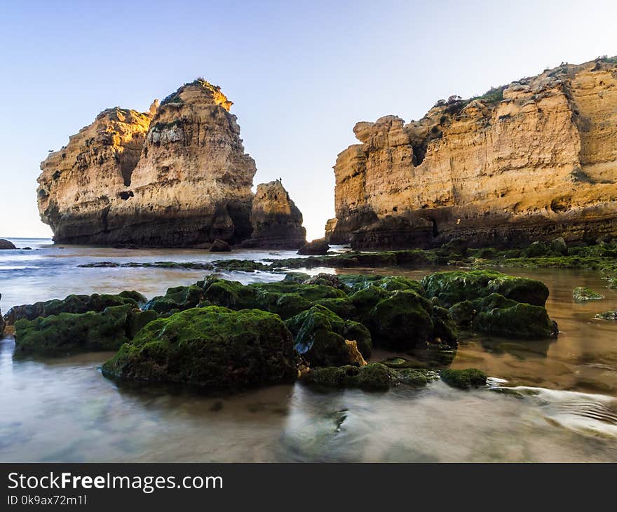 Praia de Sao Rafael Sao Rafael beach in Algarve region, Portugal.