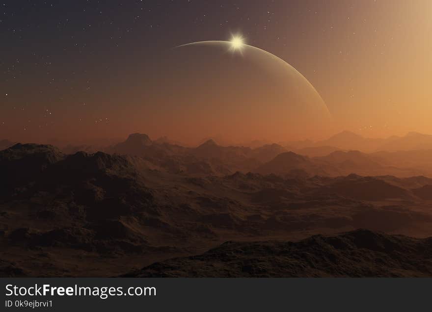 3d rendered Space Art: Alien Planet