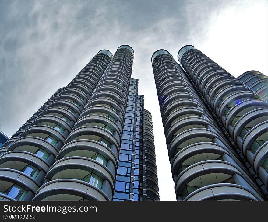 Low Angle Photography Grey Concrete High-rise Building