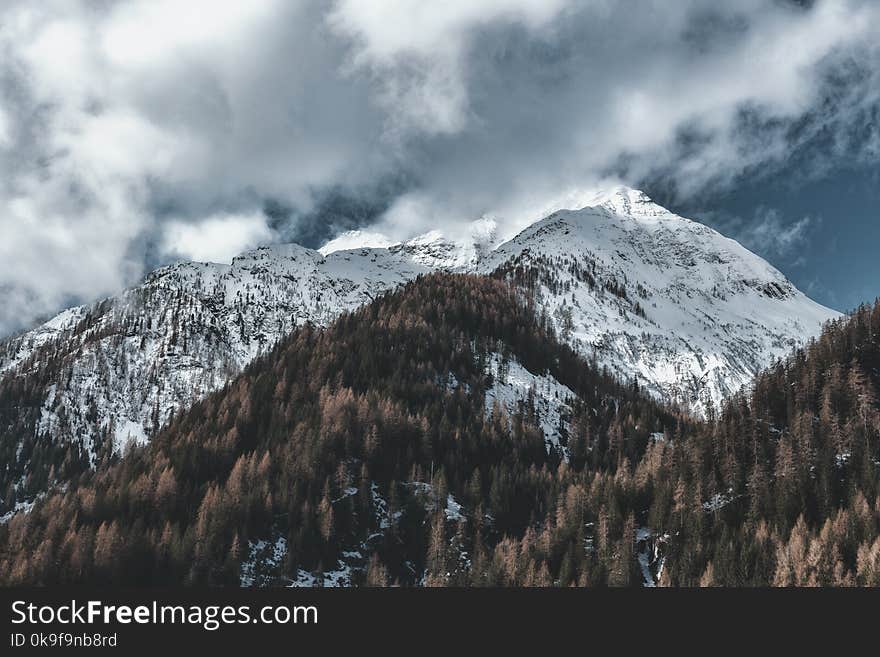 Ice-covered Mountain Summit