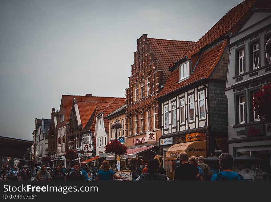 White and Brown Store Facades