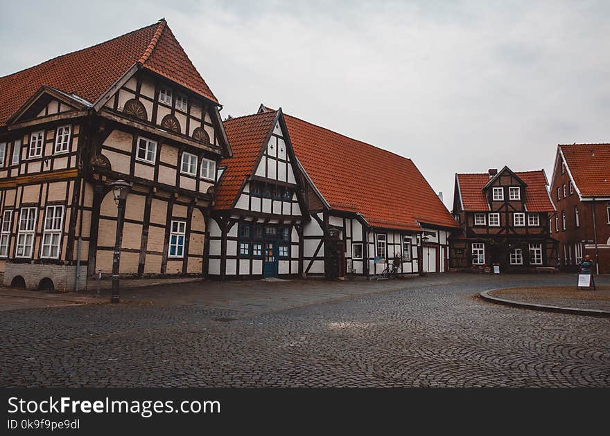 Brown and Red Buildings