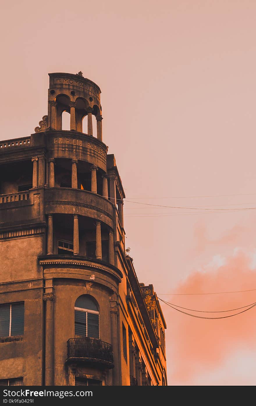 Low Angle Photograph of Building during Golden Hour