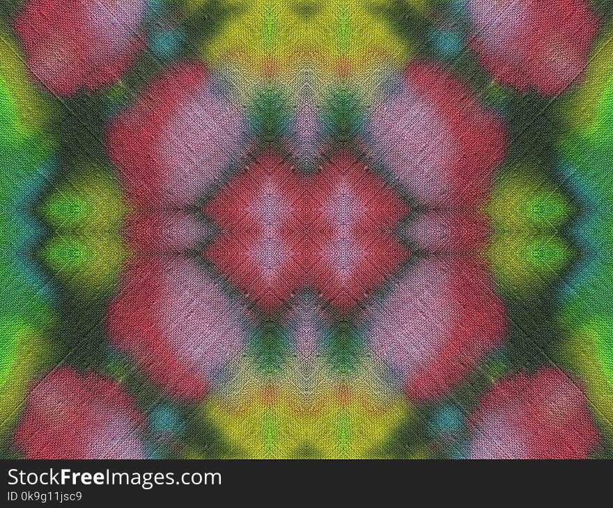 Colorful Painted Fabric Abstract