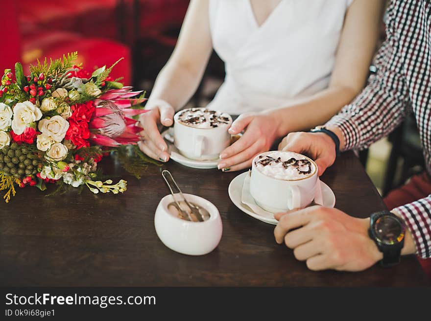 Hands With Cups Of Coffee 5866.