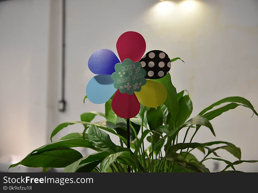 Paper Flower Decoration Beside Green Leafed Plants