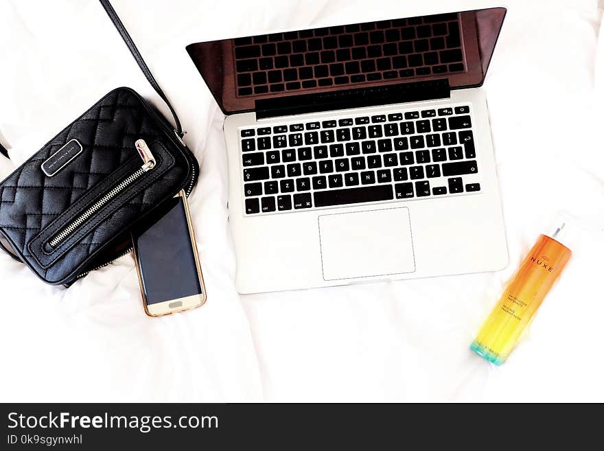 Black and White Laptop Computer