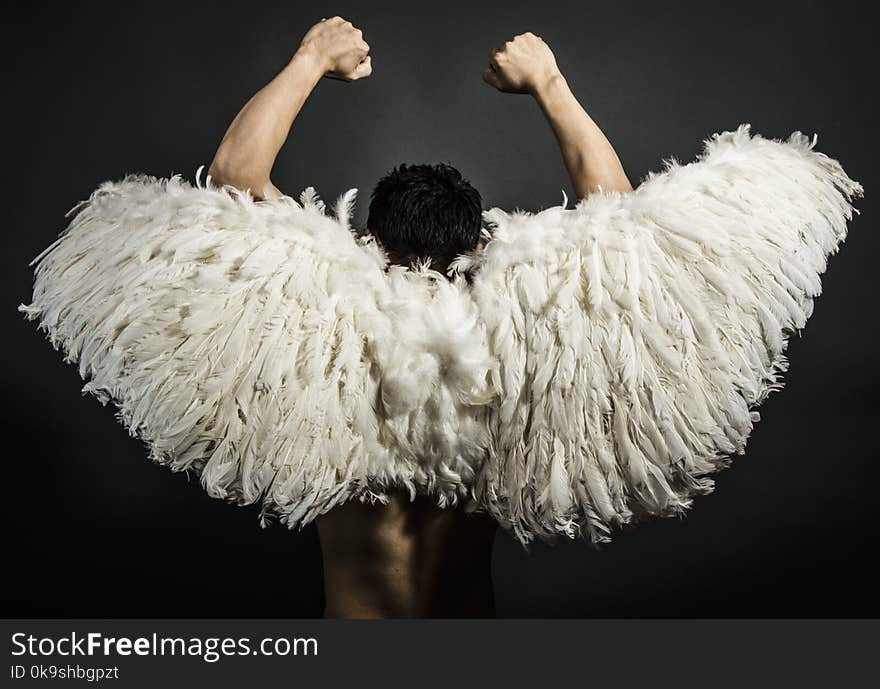 Man With White Wings