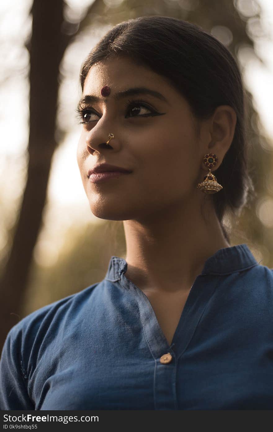 Close-Up Photography of a Woman