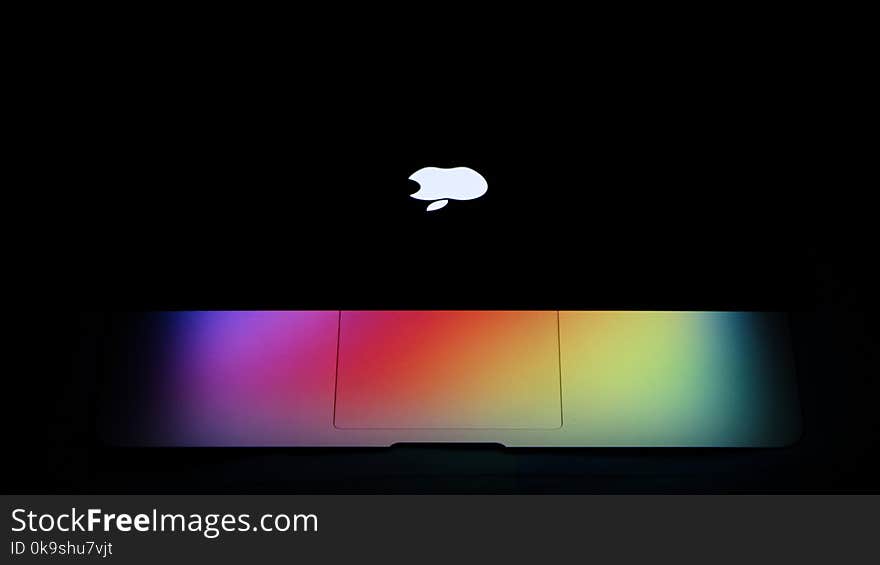 Photograph of Laptop In Dark Area