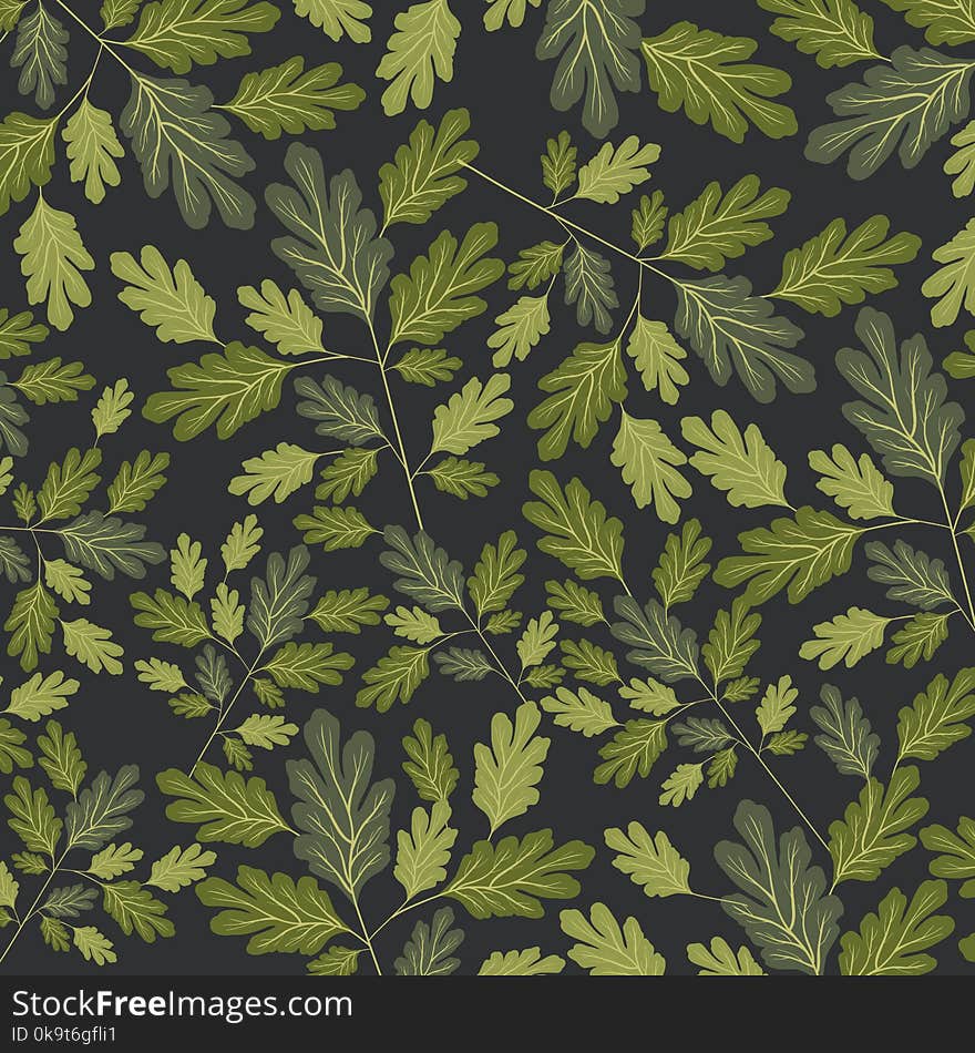 Natural leafs pattern background vector illustration design