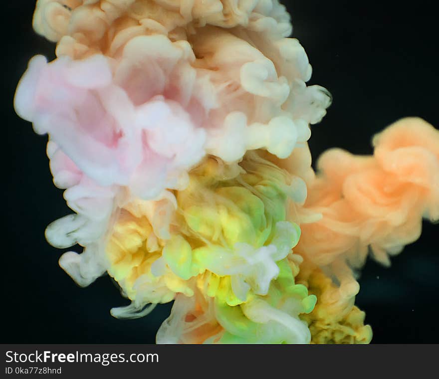 Close-up Photography Multicolored Smokes