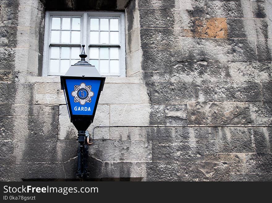 Black and Blue Sconce Lantern