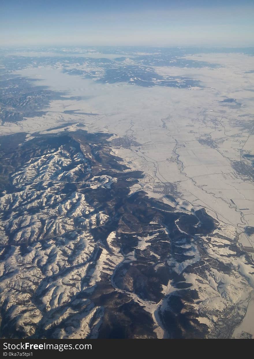 Aerial Photography Of Mountains