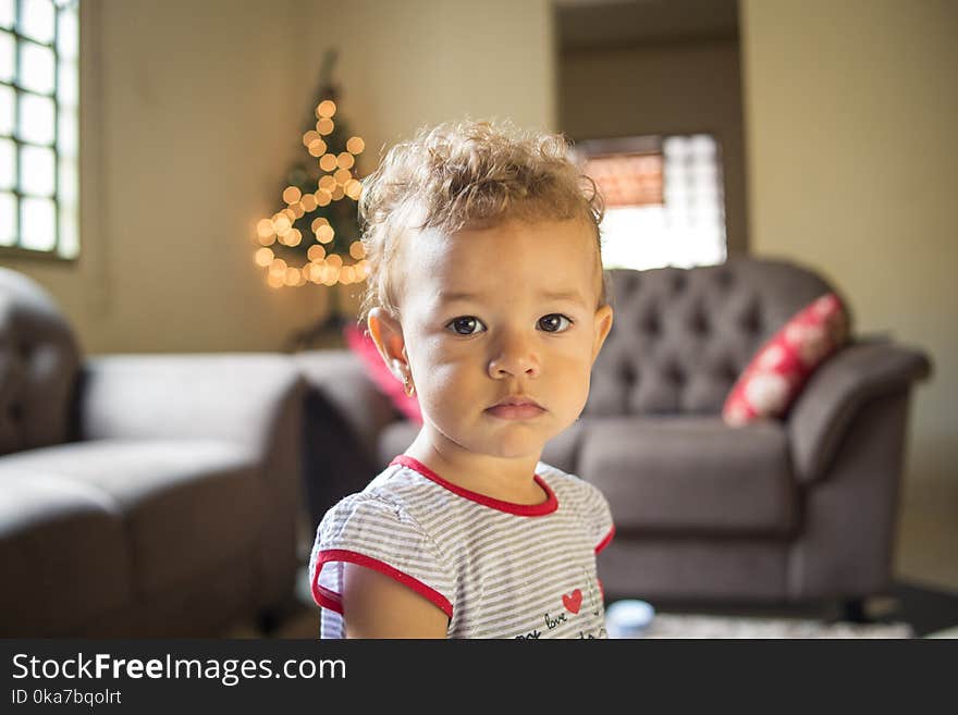 Girl Near Sofa