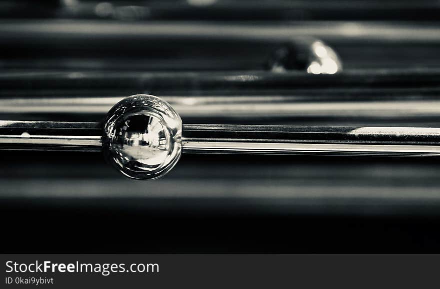 Stylish metallic object part of furniture stock photo