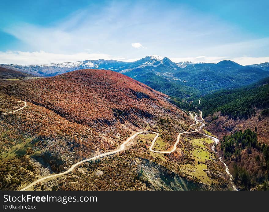 Windy Road in the Albanian Alps taken in 2015