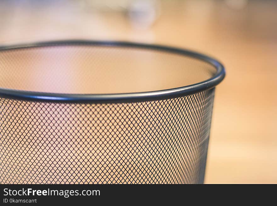 Gray Metal Mesh Cup