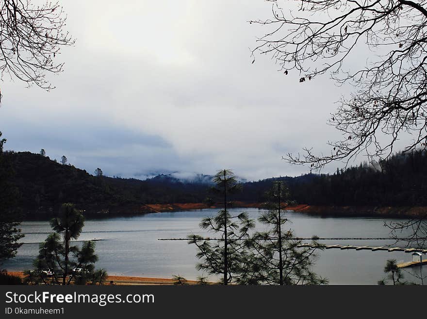 Body of Water Across Mountain