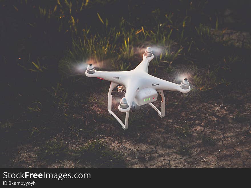 Close-up Photography of Drone on Grass