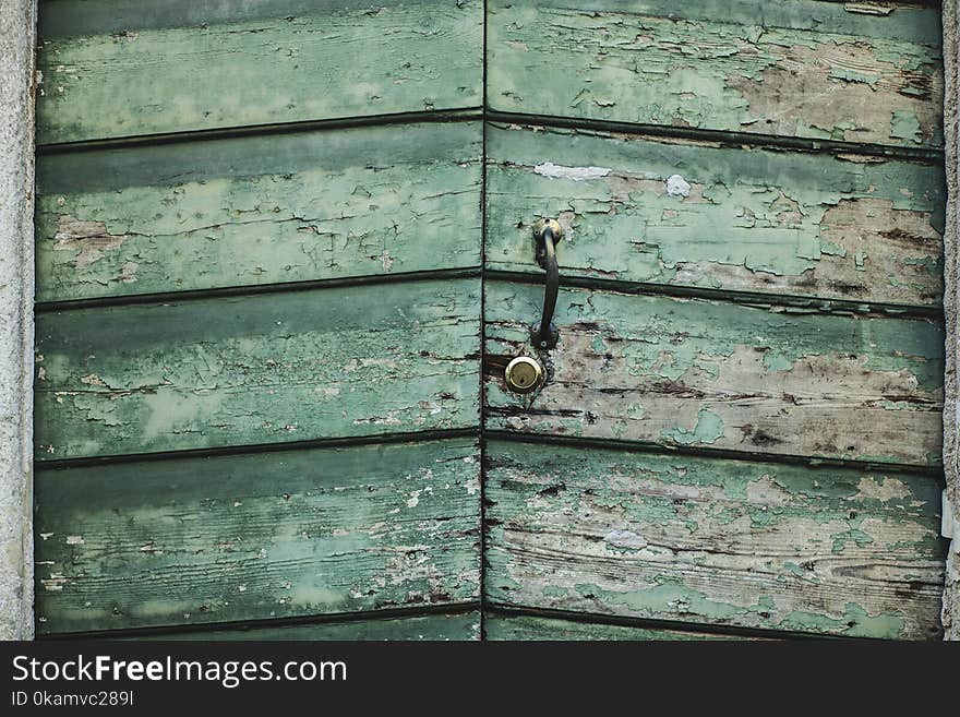 Green Wooden Door