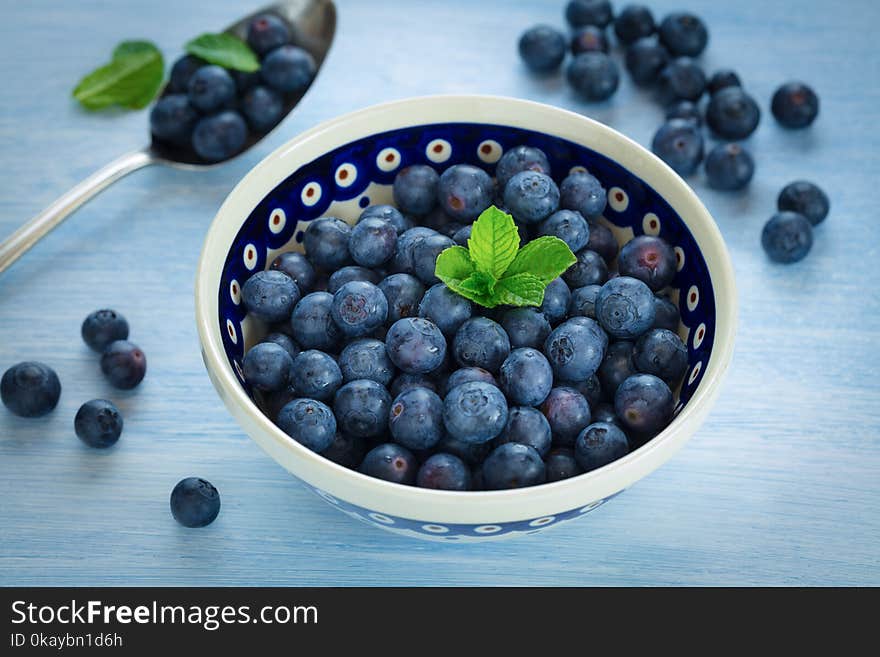 Fresh Blueberries in a bowl