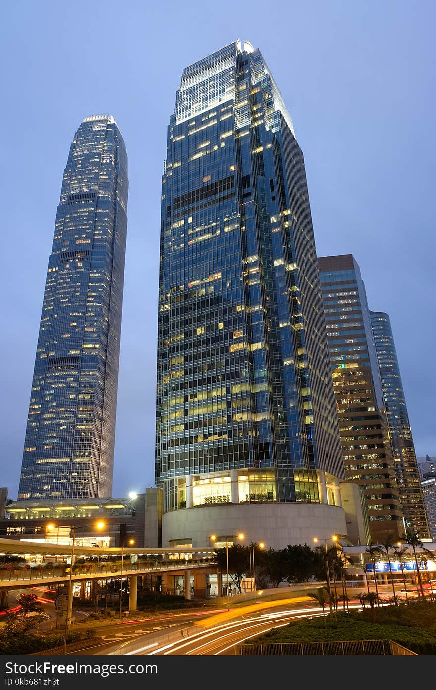 Tall Commercial Buildings at Central Hong Kong