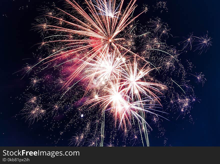 Low-angle Photo of Fireworks