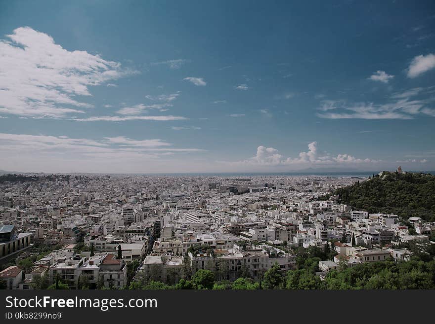 Aerial Photo of City at Daytime