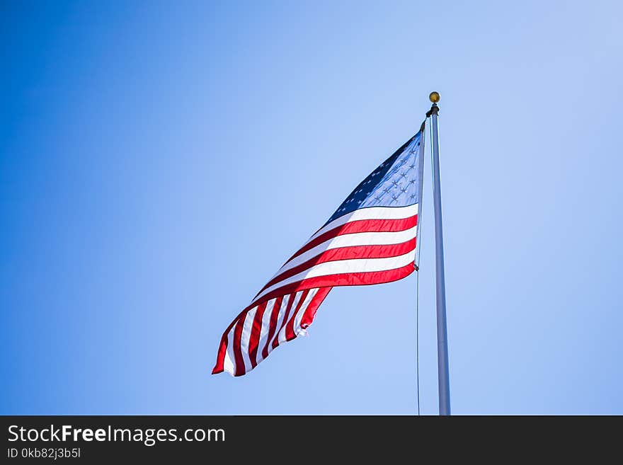 Close-Up Photography of American Flag