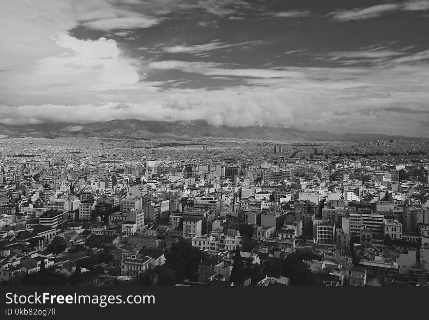 Monochrome Photography of City